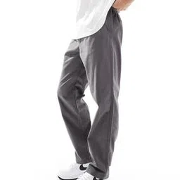 Straight Fit Flat-Front Pants-image-46