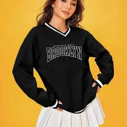 gespo Women Typographic Print Regular Fit V-Neck T-Shirt-picture-47