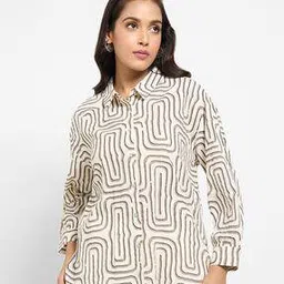 akkriti by pantaloons Women Geometric Print Straight Tunic-picture-31