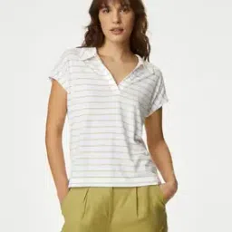 marks & spencer Women Striped Regular Fit Top-picture-20