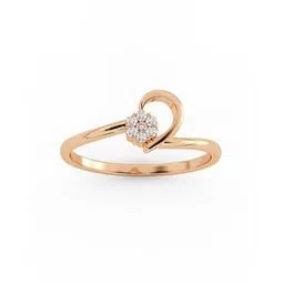 avsar Women Rose Gold American Diamond-Studded Pallavi Ring-picture-36
