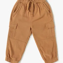 yousta Boys Mid-Rise Relaxed Fit Cargo Joggers image 1