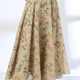 fusion Women Floral Print Flared Skirt image 1