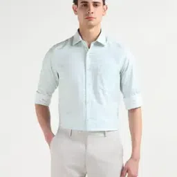 arrow Men Checked Slim Fit Shirt with Patch Pocket-picture-12