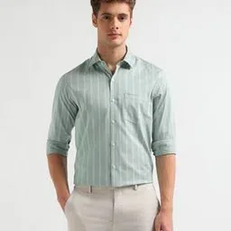 arrow Men Striped Slim Fit Shirt with Patch Pocket-picture-21