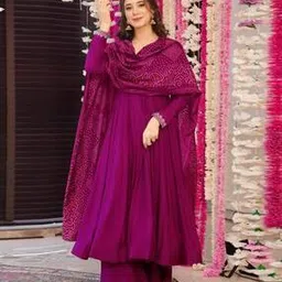 raamony Women Embroidered Anarkali Kurta Set-picture-39