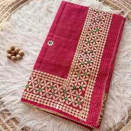 nyrika Women Embroidered Saree with Contrast Border-picture-32