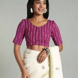 naidu hall Women Ikat Front Open Blouse-picture-51