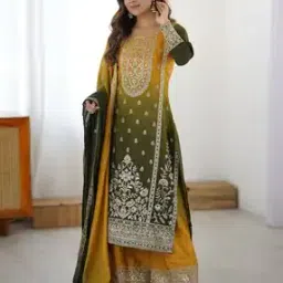 tanuka Women Embroidered Straight Kurta Suit Set-picture-12