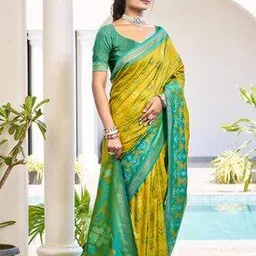 tanuka Women Woven Saree with Contrast Border-picture-35