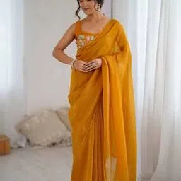 ri-wah Embellished Stone Work Tissue Saree -picture-32