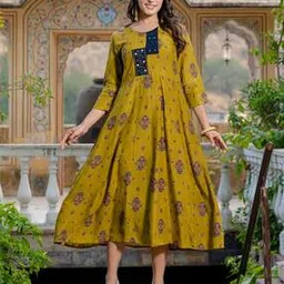 pragudo Women Floral Print A-Line Dress-picture-10