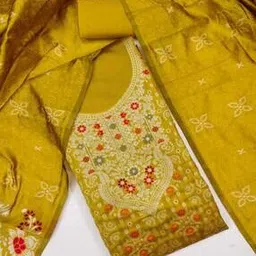 svaraa Women Embroidered Unstitched Dress Material-picture-17