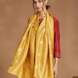 fabindia Women Silk Batik Stole-picture-49