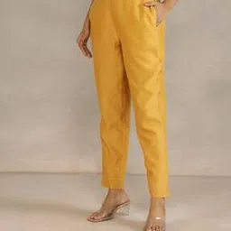 fabindia Women Pants with Semi-Elasticated Waist-picture-13