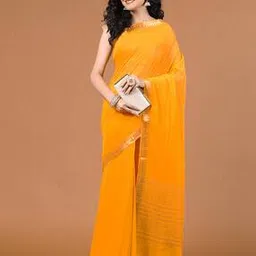 mbz.in by meena bazaar Women Zari Woven Saree with Blouse Piece-picture-28