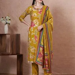 fashor Floral Printed Straight Kurta Set-picture-46