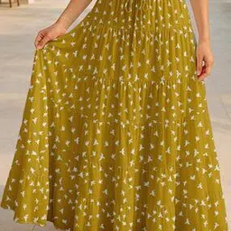 moomaya Women Floral Tiered Skirt-picture-49