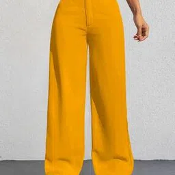 Women High Rise Straight Fit Trousers-image-49