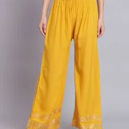 bcz Women Gota Patti Hem Embellished Palazzo-picture-31