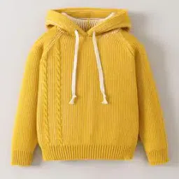 Boys Ribbed Hooded Sweater-image-4