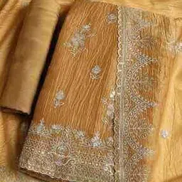 mbz.in by meena bazaar Women Embroidered 3-Piece Unstitched Dress Material-picture-29