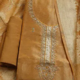 mbz.in by meena bazaar Women Embroidered 3-piece Unstitched Dress Material image 1