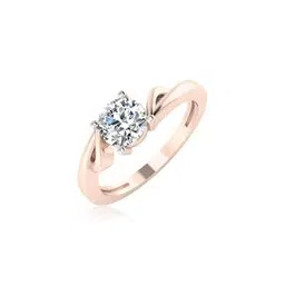 iski uski Rose Gold Dahlia Solitaire Ring-picture-24
