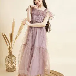 cherry & jerry Girls Embroidered Fit & Flared Dress-picture-36