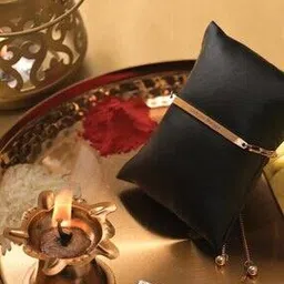 palmonas Rose Gold-Plated Bracelet Rakhi-picture-49