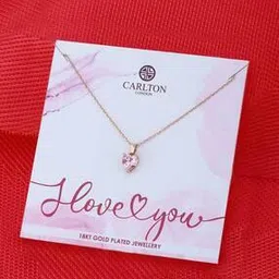 carlton london Women Rose Gold Plated Pendant with Chain - FJN4094-picture-44
