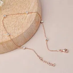 liora 925 silver jewellery Women Sparkling Balls Italian Anklet-picture-44