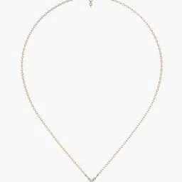 Women Rose Gold Lab Grown Floral Diamond Pendant with Chain-image-2