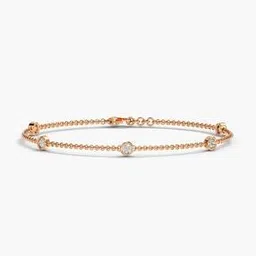 moena Women Rose Gold Lab Grown Diamond-Studded Bracelet-picture-26