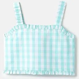 united colors of benetton Checked Top with Shoulder Straps-picture-23