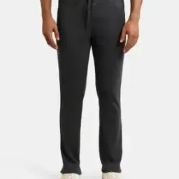 jockey Men AM44 Super Combed Cotton Rich Pique Interlock Fabric Slim Fit Trackpants with Side and Back Pockets-picture-31