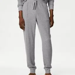 marks & spencer Pure Cotton Waffle Jogger Bottoms-picture-37