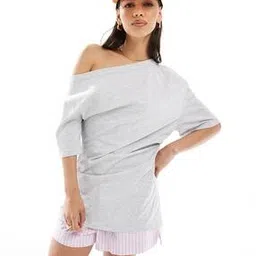 asos design Women Cinched One-Shoulder Relaxed Fit Top-picture-40