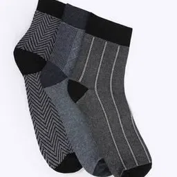 matchitt Pack of 3 Ankle-Length Socks-picture-24