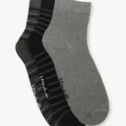Men Pack of 3 Assorted Ankle-Length Socks-image-44