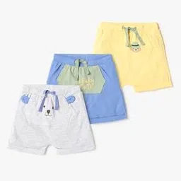 inf frendz Boys Pack of 3 Regular Fit Assorted Shorts-picture-45