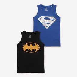 disney Pack of 2 Marvel Print Crew-Neck Vests-picture-31