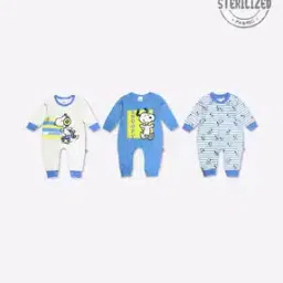 mom's love Pack of 3 Printed Rompers-picture-10