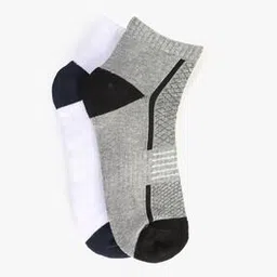 teamspirit Pack of 2 Colourblock Ankle-Length Socks-picture-36