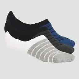 u.s. polo assn. Men Pack of 3 Terry Finish ES005 Striped No-Show Socks-picture-34