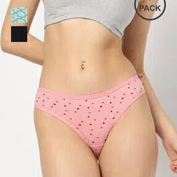 yousta Women Pack of 3 Printed Bikini Briefs-picture-34