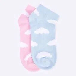 yousta Women Pack of 2 Printed Ankle-Length Socks-picture-37