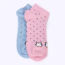 Women Pack of 2 Printed Ankle-Length Socks-image-41