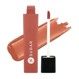 sugar cosmetics Drop A Tint Lip Oil - 01 Timeless Taupe image 1
