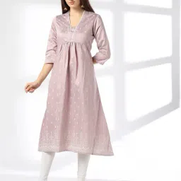 avaasa mix n' match Women Printed Flared Kurta image 1